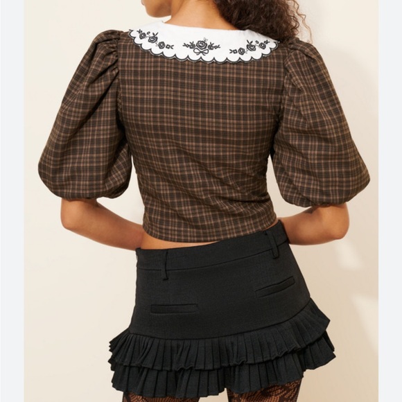 For Love and Lemons University Plaid Top - Picture 4 of 12
